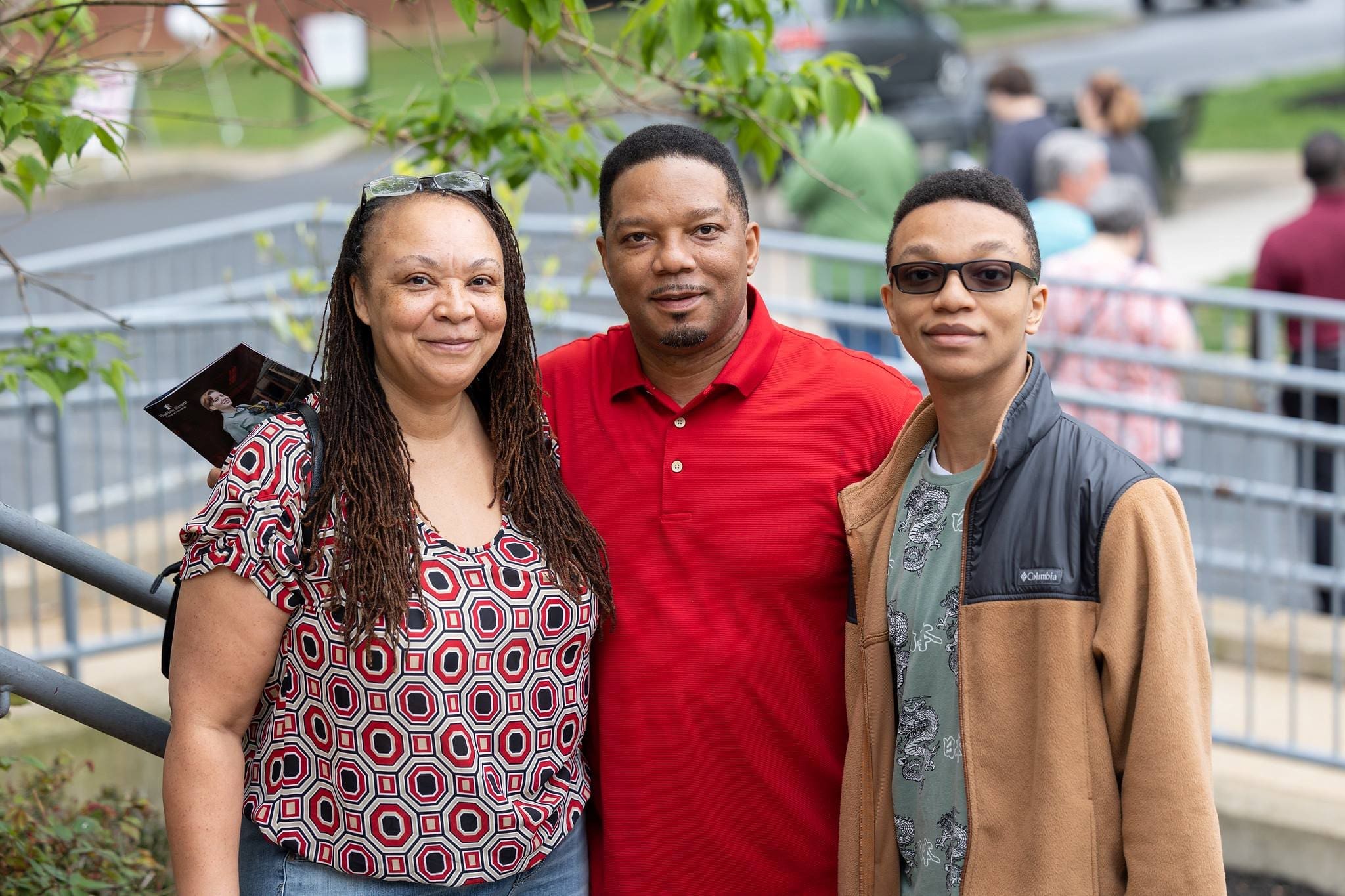 A prospective student and family attend a Spring Open House at Thaddeus Stevens College.
